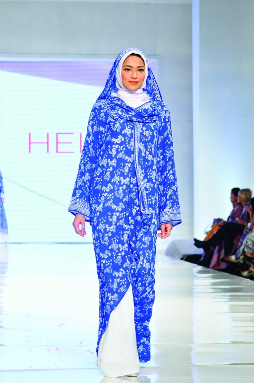 Batik Fashion - Baju Gamis Batik Blue Moon Afif Syakur