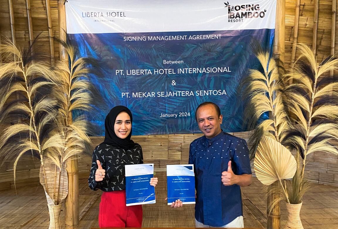 Liberta Hotel Indonesia tandatangani pengelolaan The Osing Bamboo Resort Banyuwangi.