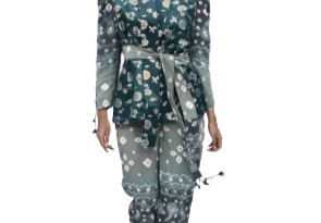 Aldivo dan outfit kain jumputan khas Palembang