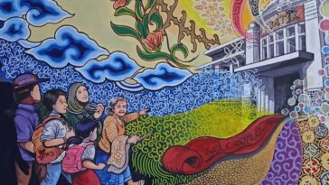 Mural Batik di Museum Batik Pekalongan