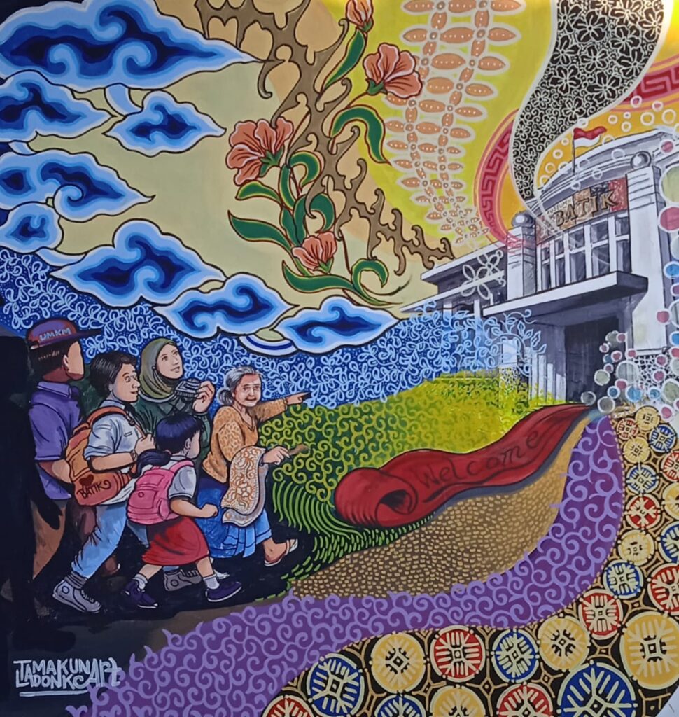 Mural Batik di Museum Batik Pekalongan
