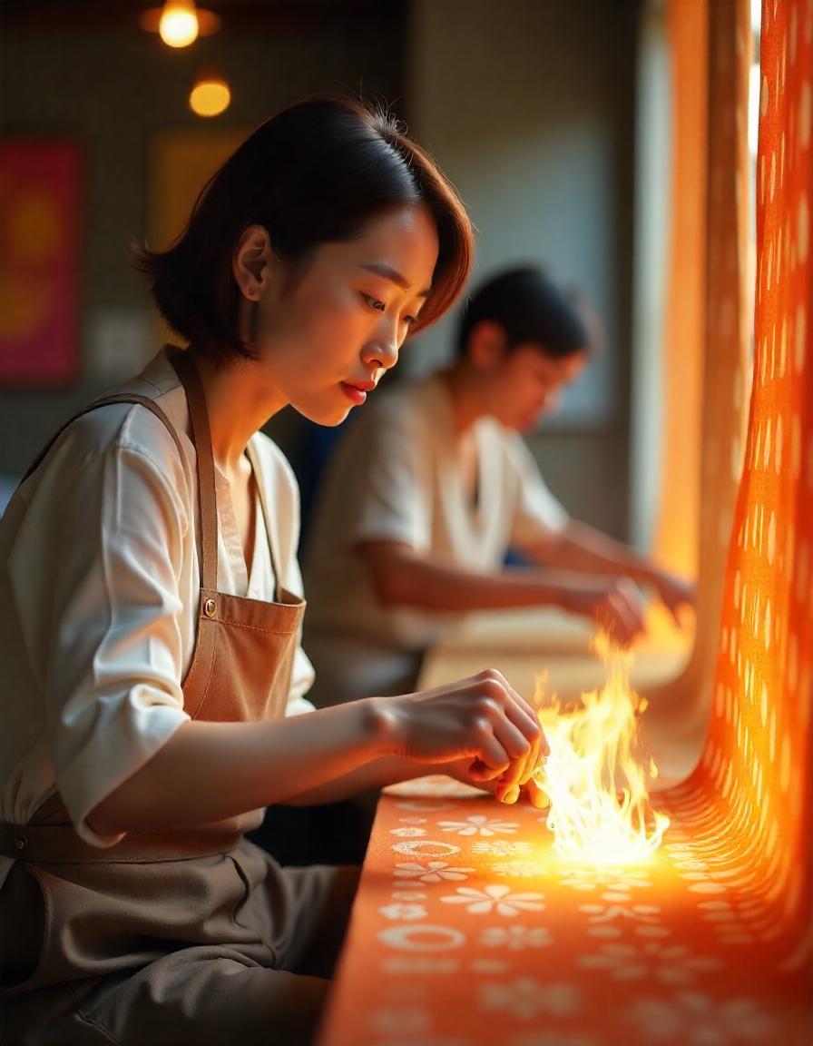Fine art tidak hanya direpresentasikan dalam karya lukisan, patung, atau instalasi seni lainnya. Batik pun bisa masuk kategori fine art.