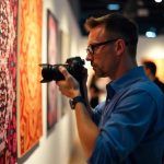 Ilustrasi calon pengusaha batik sedang riset produk