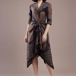 OOTD Batik: Dress Batik Gelap + Sepatu Hitam