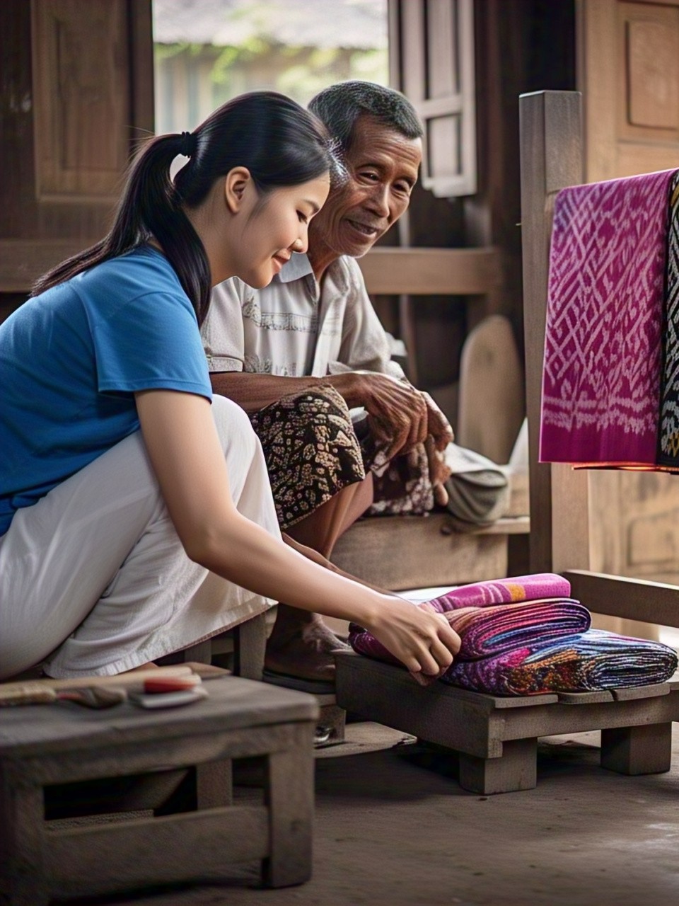 Untuk membuat laku batik serta customer satisfying, diskon jadi cara menjualnya. Padahal ada cara yang lebih jitu, yakni cerita batik.