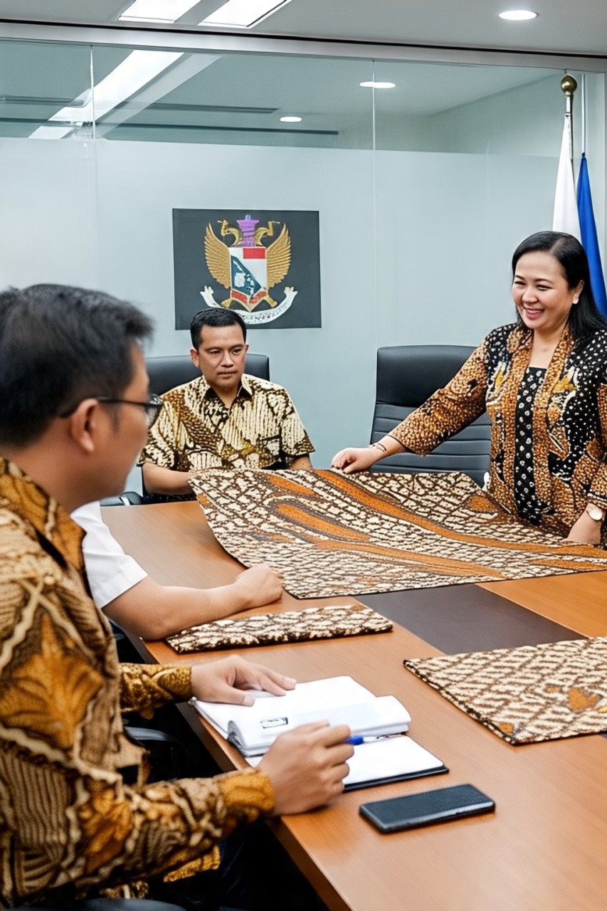 Titik balik batik adalah mempertegas kembali narasi batik untuk ekspos pasar.