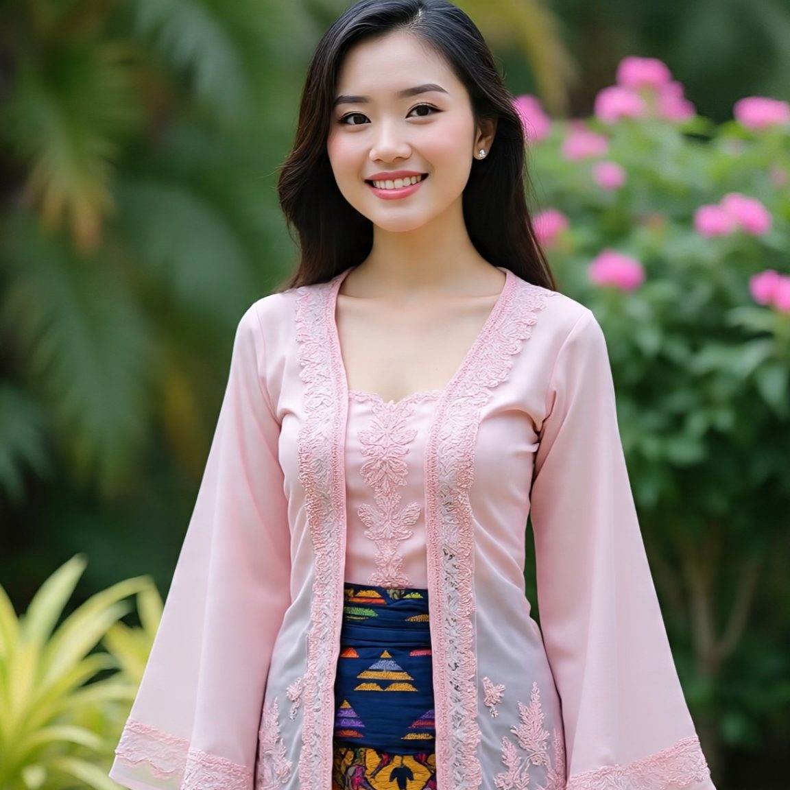 Motif batik Pamiluto dari Yogyakarta melambangkan cinta yang memikat dan mengikat, dengan filosofi kelembutan dan keanggunan abadi.