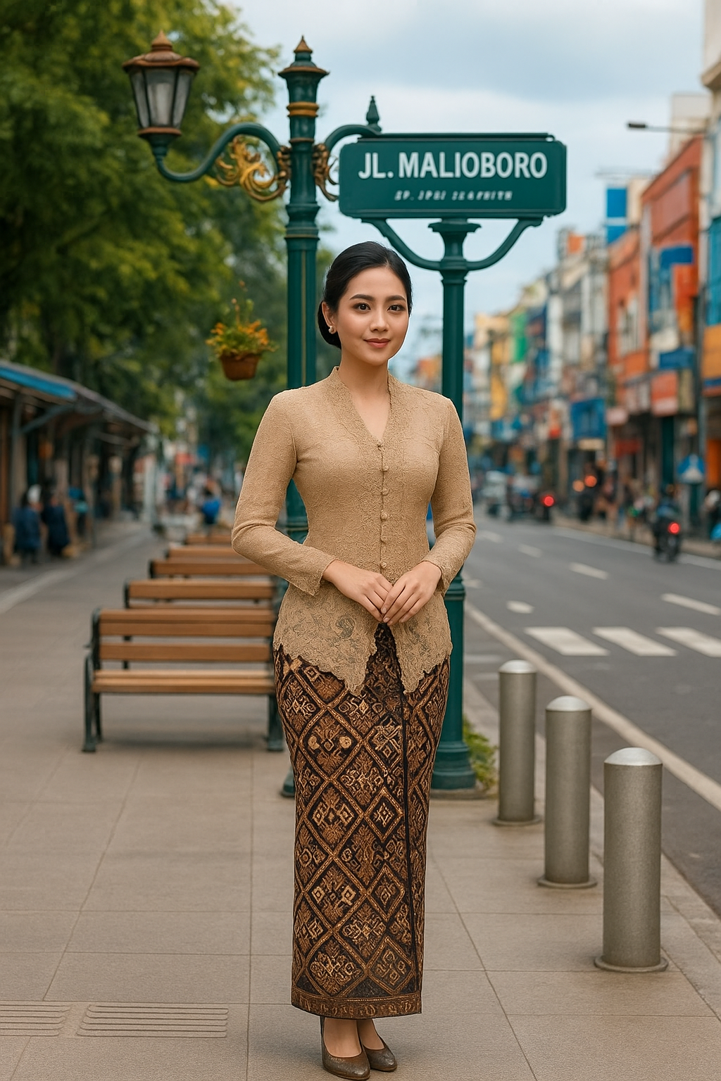 "Motif batik Sidoluhur melambangkan doa untuk keluhuran budi, martabat, dan kehidupan harmonis penuh makna."