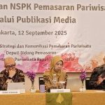 Arief Wibisono paparkan Permendag 14/2025 dalam FGD NSPK Pemasaran Pariwisata untuk perkuat promosi dan identitas Indonesia di luar negeri.