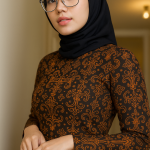 Motif Batik Bojonegoro Gatra Rinonce, simbol energi migas, harmoni alam, dan harapan kemakmuran dalam warisan budaya lokal.