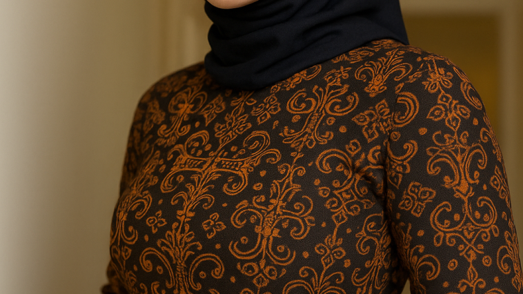 Motif Batik Bojonegoro Gatra Rinonce, simbol energi migas, harmoni alam, dan harapan kemakmuran dalam warisan budaya lokal.