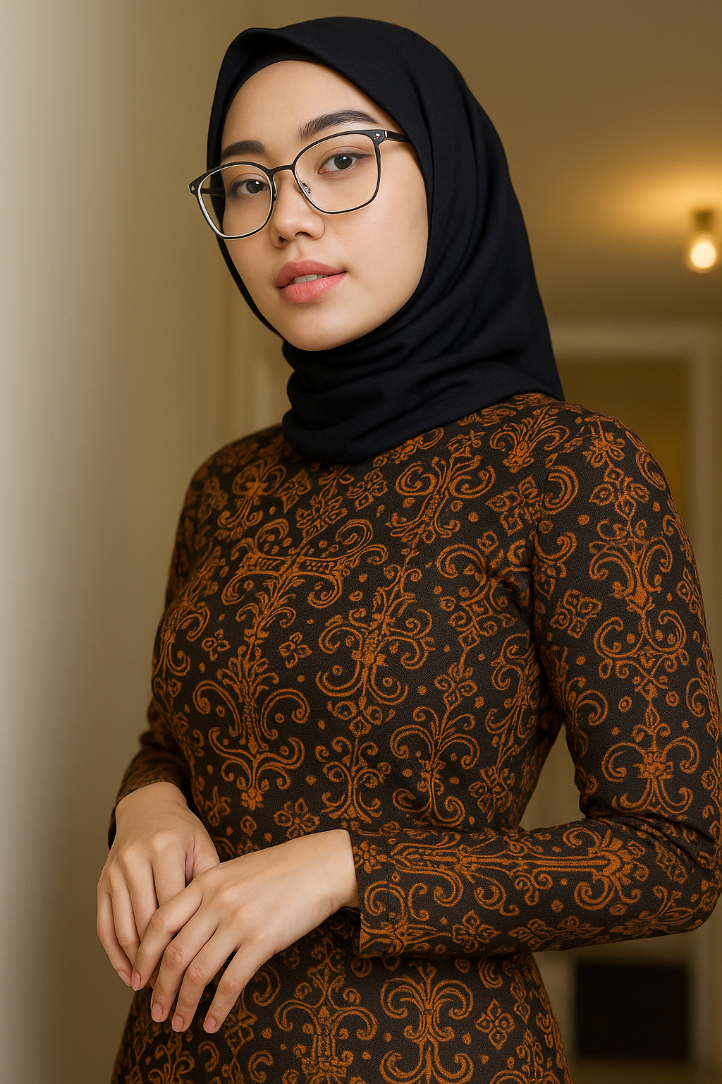 Motif Batik Bojonegoro Gatra Rinonce, simbol energi migas, harmoni alam, dan harapan kemakmuran dalam warisan budaya lokal.
