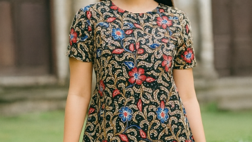 Batik Lasem motif latohan terinspirasi dari rumput laut pesisir, lambangkan rezeki, kebersamaan, dan kehidupan yang mengalir dalam batik khas.