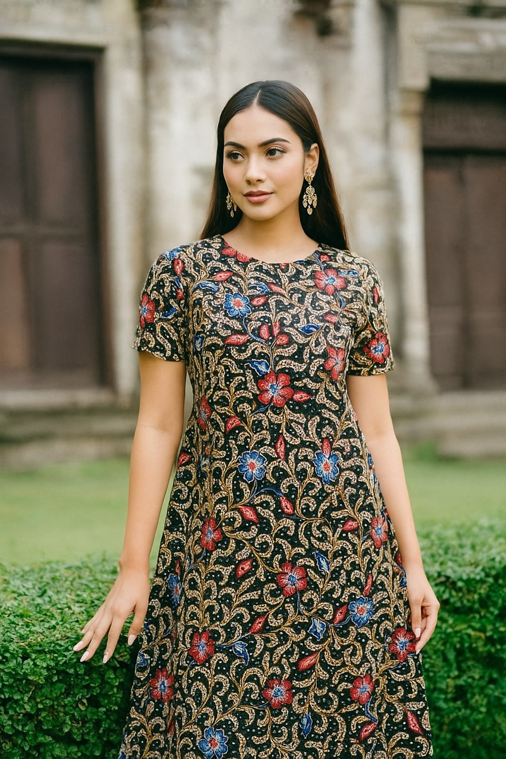 Batik Lasem motif latohan terinspirasi dari rumput laut pesisir, lambangkan rezeki, kebersamaan, dan kehidupan yang mengalir dalam batik khas.