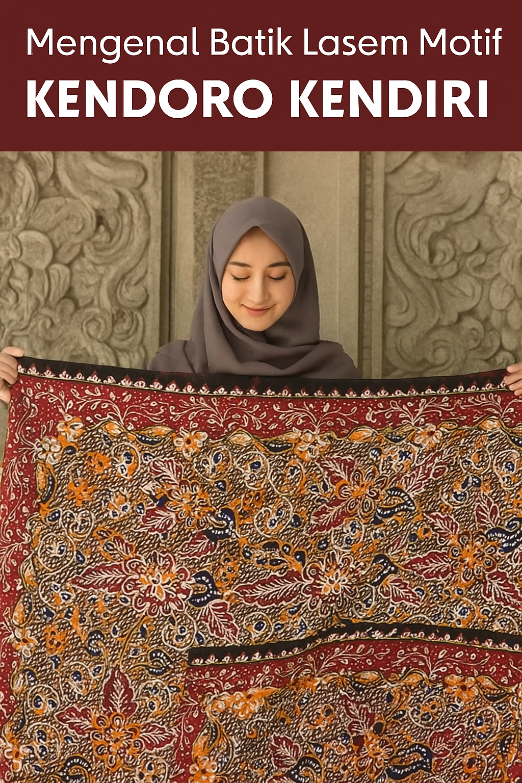 Motif Batik Lasem Kendoro Kendiri sarat makna sosial, simbol relasi, dan akulturasi budaya Jawa-Tionghoa yang harmonis.