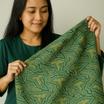 Batik Banyumas motif lumbon melambangkan kehidupan agraris, harmoni, dan identitas budaya. Simbol kearifan lokal yang lestari.