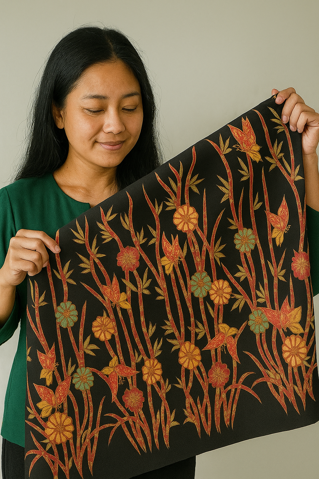 Batik Banyumas motif Pring Sedapur, simbol bambu dan kebersamaan. Warisan budaya dengan makna filosofis, estetika, dan identitas lokal.