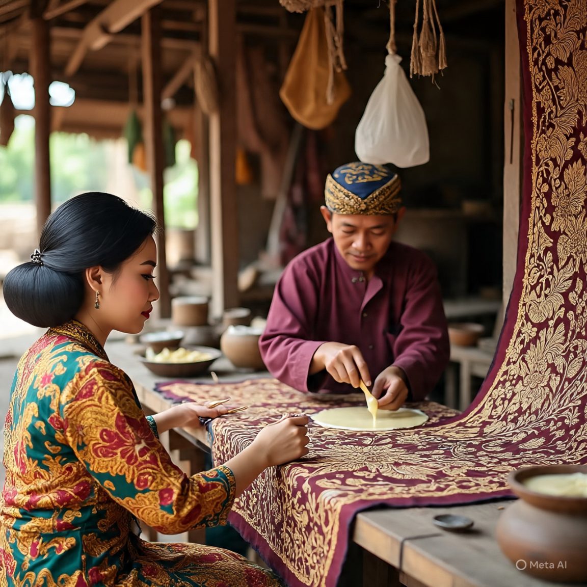 Jangan hanya bangga punya batik—pelajari proses pembuatan batik asli dari lilin, canting, hingga pewarnaan tradisional yang penuh makna.