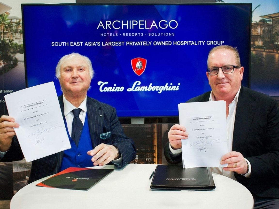 Archipelago melalui Huxley resmi bermitra dengan Tonino Lamborghini untuk kelola hotel dan residensi mewah di pasar global strategis.