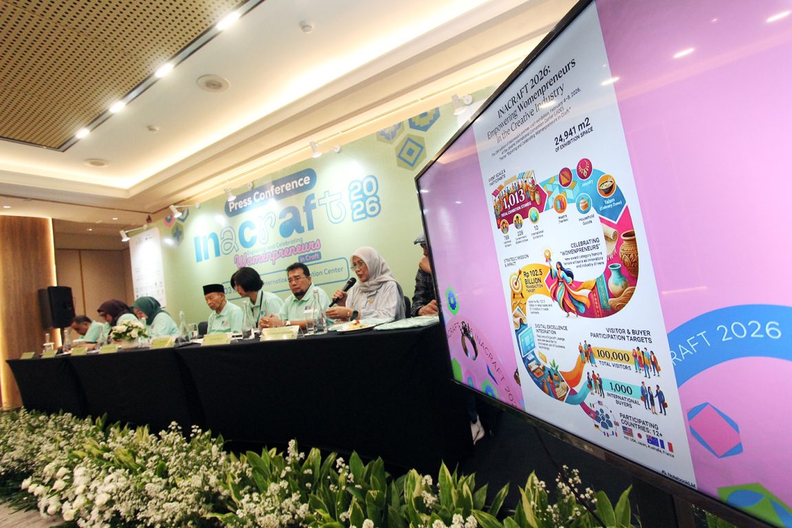 INACRAFT 2026 hadir dengan tema Womenpreneur, merayakan peran perempuan dalam kriya. Digelar 4–8 Februari 2026 dengan 1.013 peserta.