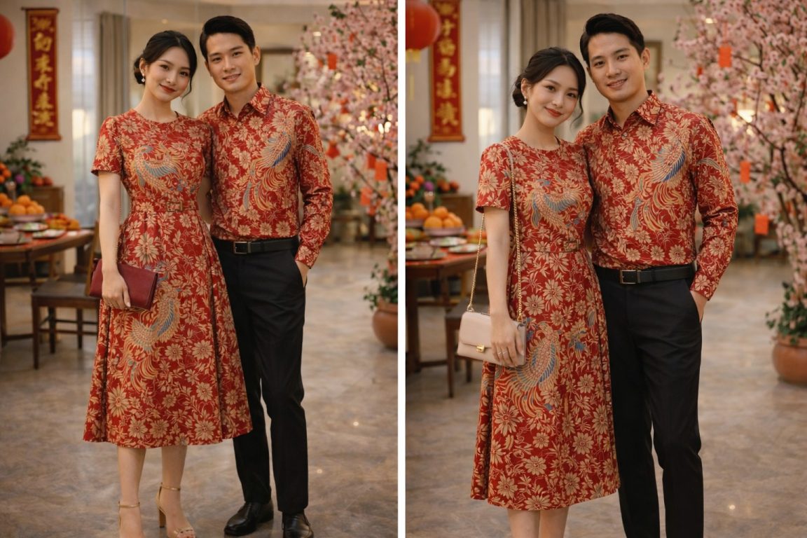 Rayakan Imlek dengan Batik Lasem bernuansa merah khas Tionghoa, elegan, penuh makna, dan tetap modern untuk berbagai momen.