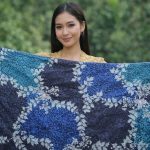 Motif Batik Weton Selasa Kliwon padukan api biru dan ether, simbol tradisi Cirebon dalam struktur tambal kanoman.