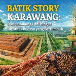 Karawang, lumbung padi dan kota industri, membangun identitas budaya melalui Batik Karawang bermotif sejarah dan alam lokal.