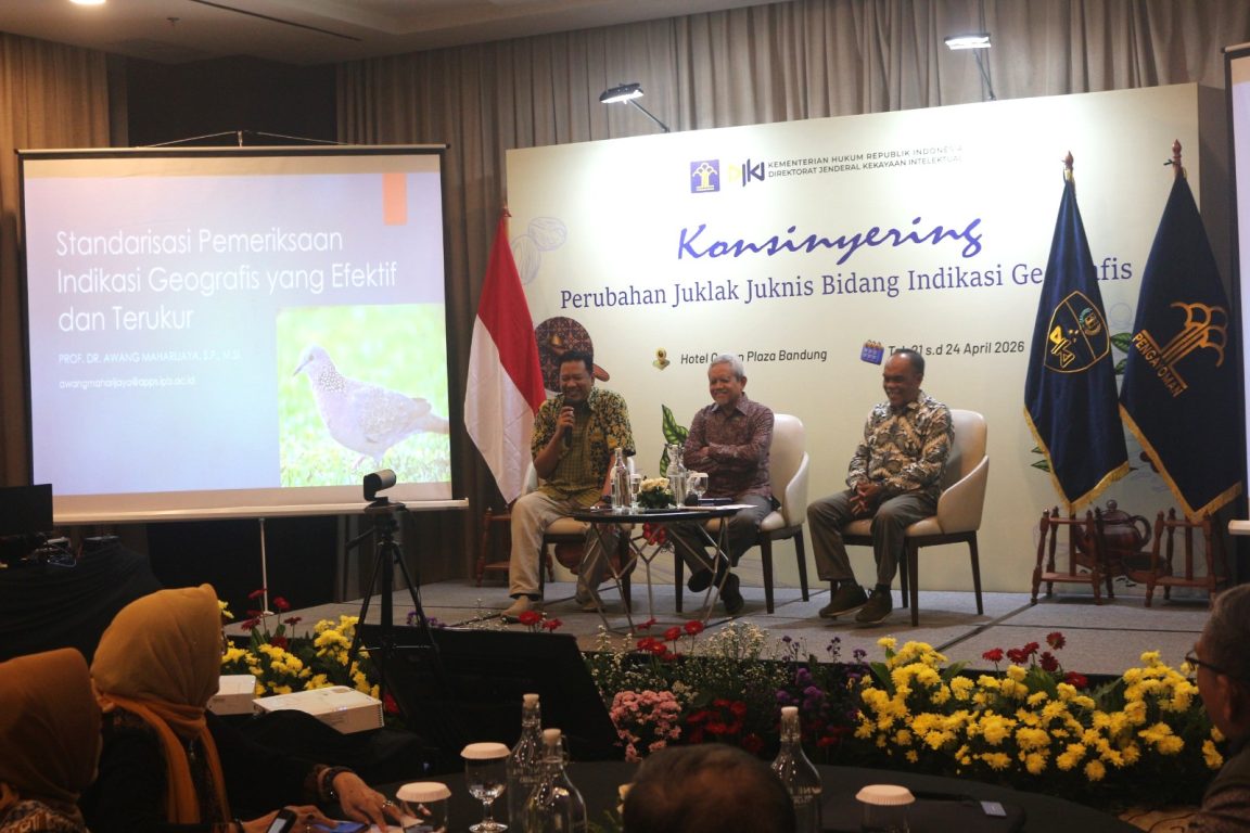 DJKI susun juklak IG di Bandung, buka akses sertifikasi INDIGEO batik, perkuat pelindungan hukum dan daya saing produk lokal.