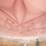 Batik Pavilion karya Samantha Shanne tafsirkan motif Kawung jadi arsitektur Nusantara, gabungkan tradisi batik dan desain modern.