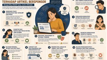 Psikologi pembaca menentukan sukses artikel bersponsor, dari trust, emosi, hingga persepsi manipulasi dalam konten.