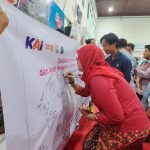 KAI Daop 1 Jakarta sosialisasikan keamanan perjalanan dan pencegahan pelecehan seksual di Stasiun Pasarsenen.