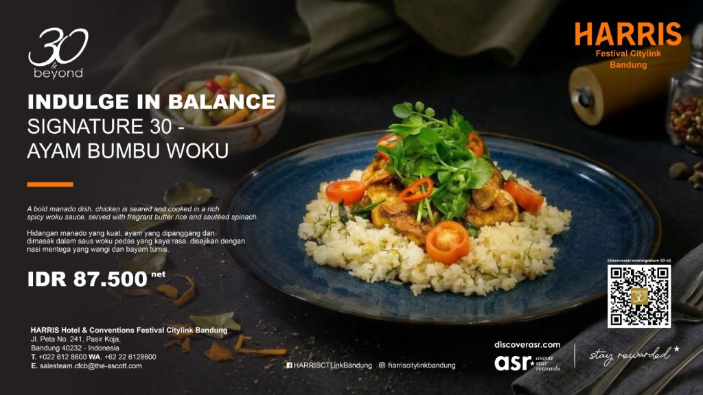 HARRIS Hotel Bandung hadirkan promo kuliner Beyond Plates dengan menu lokal, Chinese, dan Western dalam konsep Indulge in Balance.
