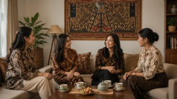 Busana batik bermotif Tampan Lampung hadir sebagai inovasi fashion modern untuk melestarikan budaya tradisional pesisir.