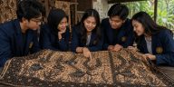 Motif Batik Bakaran khas Pati memiliki corak retak unik dengan perpaduan budaya pesisir dan pedalaman.