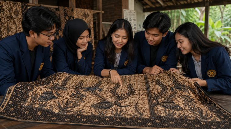 Motif Batik Bakaran khas Pati memiliki corak retak unik dengan perpaduan budaya pesisir dan pedalaman.
