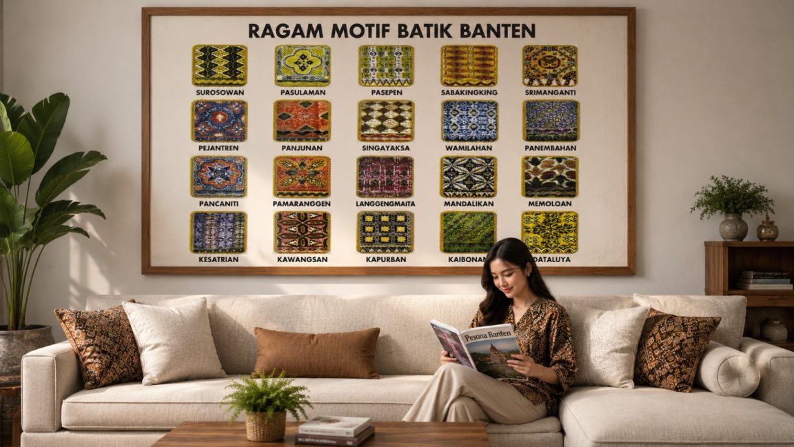 Batik Banten dikembangkan menjadi busana modern tanpa meninggalkan nilai sejarah dan identitas budaya lokal.