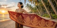 Motif Batik Tekat Kepulauan Riau