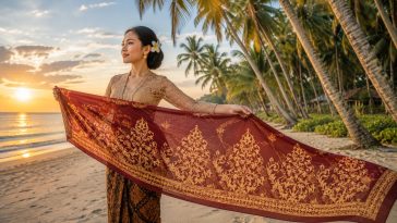 Motif Batik Tekat Kepulauan Riau