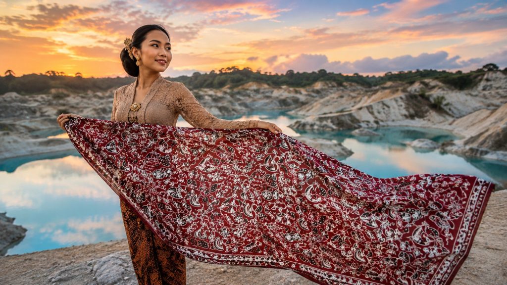 Motif Batik Kipas Lingga Kepulauan Riau