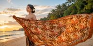 Motif Batik Tabir Kepulauan Riau