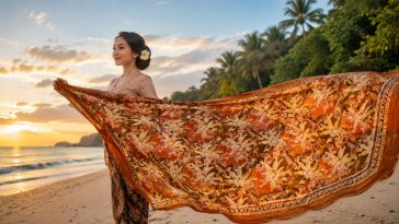 Motif Batik Tabir Kepulauan Riau