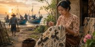 Batik Paoman Indramayu lahir dari kehidupan pesisir dan doa para istri nelayan yang dituangkan dalam motif flora dan fauna laut.