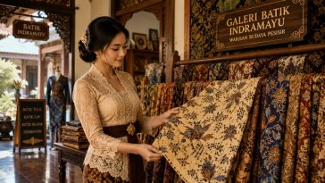 Mengenal Batik Kluwung Indramayu, motif batik pesisir dengan filosofi mendalam, warna khas, dan nilai budaya yang diwariskan turun-temurun.