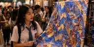 Pahami filosofi warna Batik Tiga Negeri melalui makna merah Lasem, biru Pekalongan, dan sogan Solo yang penuh nilai budaya.