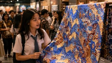 Pahami filosofi warna Batik Tiga Negeri melalui makna merah Lasem, biru Pekalongan, dan sogan Solo yang penuh nilai budaya.