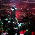 Drama musikal Sangkala Nyi Mas Gandasari menghadirkan kisah panglima perang perempuan Cirebon dalam kemasan modern dan megah.
