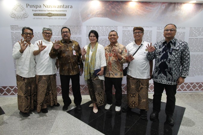 Galeri foto Pameran Puspa Nuswantara 2026, dokumentasi perhelatan batik asli Indonesia yang sukses digelar di JICC Jakarta, 8–12 Juli 2026.