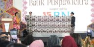 GKBRAA Paku Alam meluncurkan Batik Puspawicitra dan tari pendampingnya di Puspa Nuswantara 2026, JICC Jakarta.