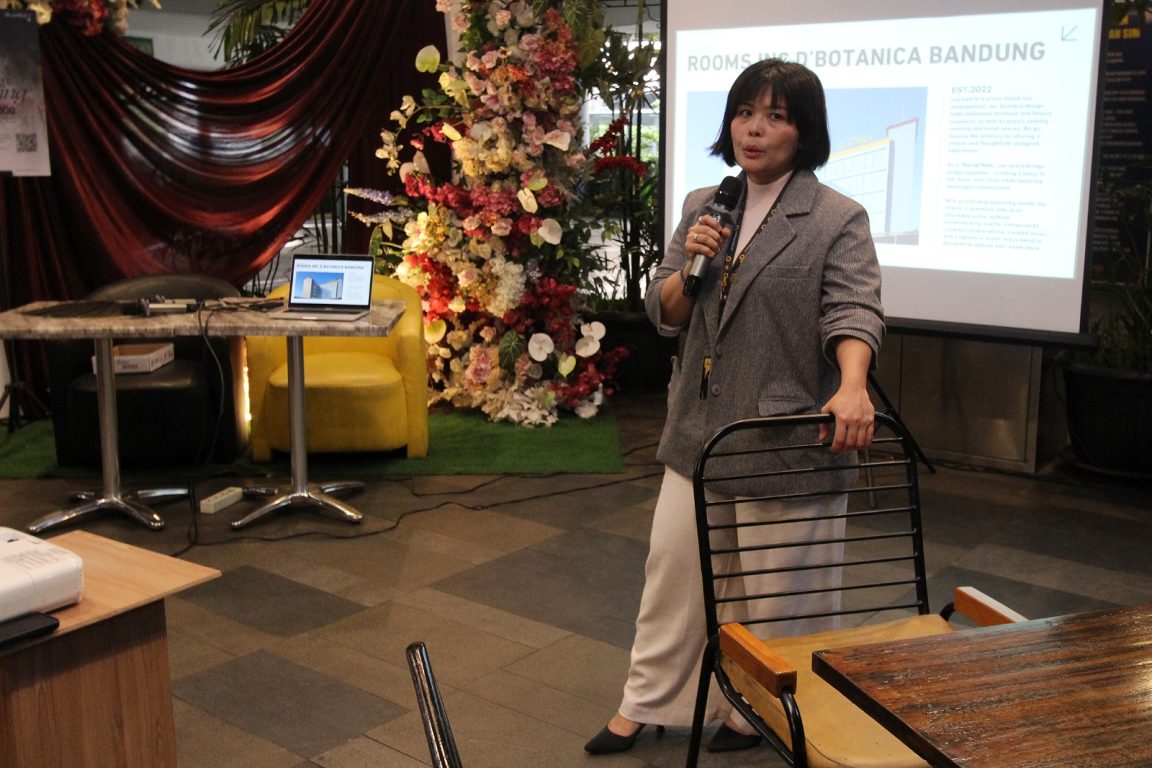 Rooms Inc. d'Botanica Bandung hadir sebagai social hub modern dengan konsep one stop living bagi wisatawan dan pelaku bisnis.
