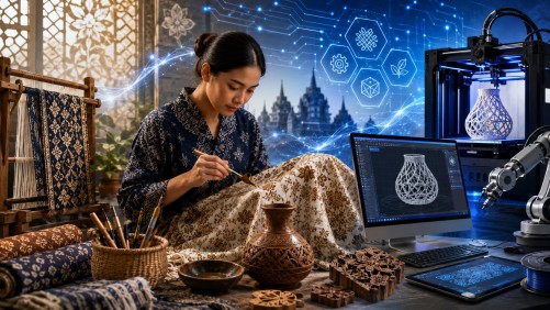 INACRAFT 2026 usung Techno Craft, mendorong teknologi sebagai alat bantu kerajinan untuk mempercepat inovasi, kualitas, dan daya saing produk Indonesia.